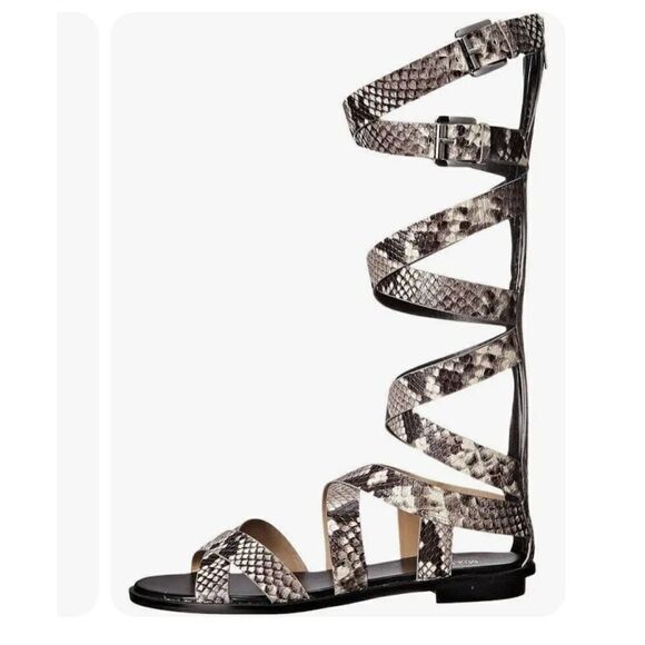 Michael Michael Kors Darby Tall Printed Snake Gladiator Sandals, NEW, Sz. 5.5 - Picture 4 of 5